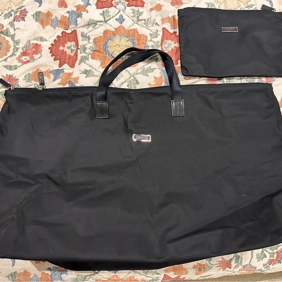 Tumi Bags Tumi Nylon Zippered Tote Black Poshmark